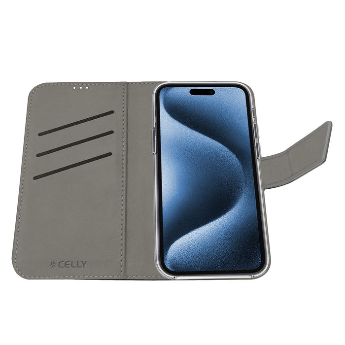 EAN 8021735223160 - Celly WALLY funda para teléfono móvil 16 cm (6.3") Funda cartera Negro imagen 4