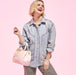 EAN 0671803539884 - Loungefly Stitch & Angel Cherry Blossom Heart Poliuretano (PU) Rosa Chica Bandolera imagen 2