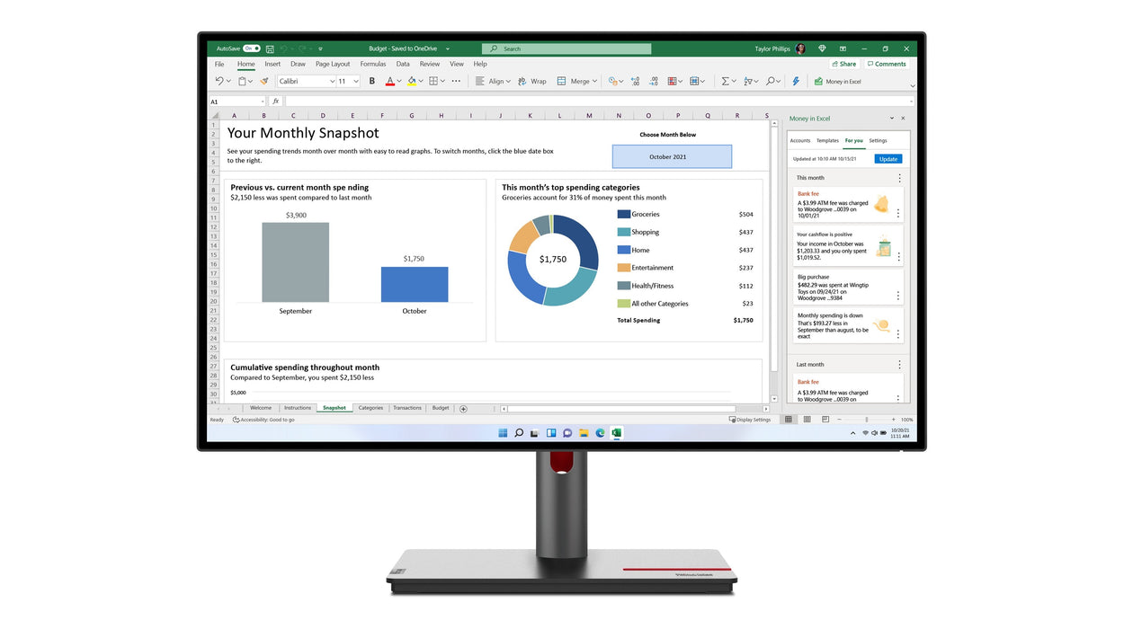 EAN 0196379715147 - Lenovo ThinkVision P27h-30 LED display 68,6 cm (27") 2560 x 1440 Pixeles Quad HD LCD Negro imagen 1