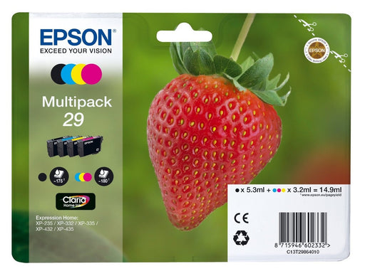 EAN 8715946602332 - Epson Strawberry 29 CMYK cartucho de tinta 1 pieza(s) Original Rendimiento estándar Negro, Cian, Magenta, imagen 1