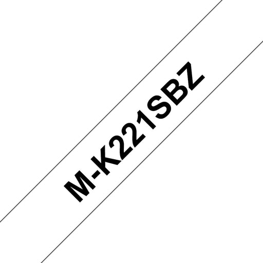 EAN 4977766624862 - Brother M-K221SBZ cinta para impresora de etiquetas Negro sobre blanco imagen 1
