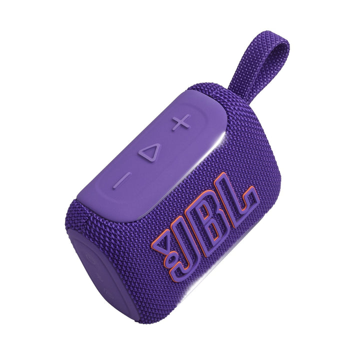Jbl Go 5 Altavoz Bluetooth Ultraportátil Con Sonido Big Jbl Pro Y Graves Fuertes, Emparejamiento Airtouch, Diseño Impermeable Y Tiempo De Reproducción De 10 Horas, Color Morado