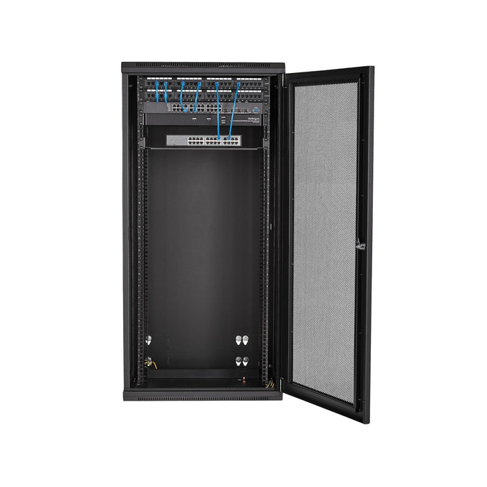 Startech.Com Armario Rack De Servidores Abisagrado De Pared 26u Con 20 Pulgadas De Profundidad