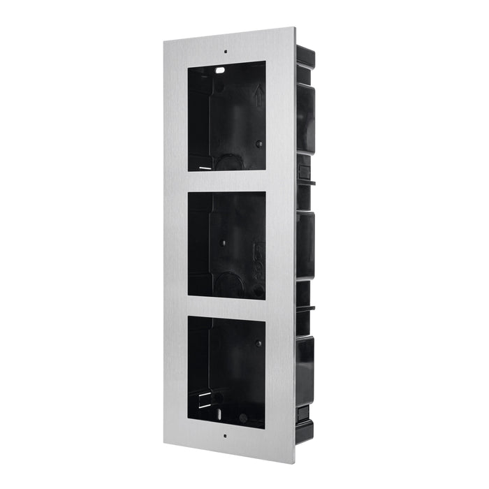 Abus Security-Center Marco Para 3 Module Montaje Empotrado Acero Inoxidable