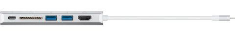 EAN 4040849767883 - Goobay 76788 base para portátil y replicador de puertos USB Tipo C Plata imagen 3