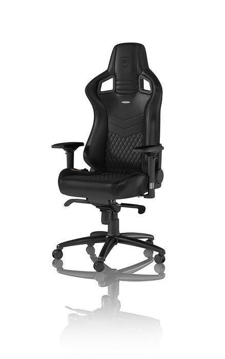 Noblechairs Epic Echtleder Gaming Silla - Negro