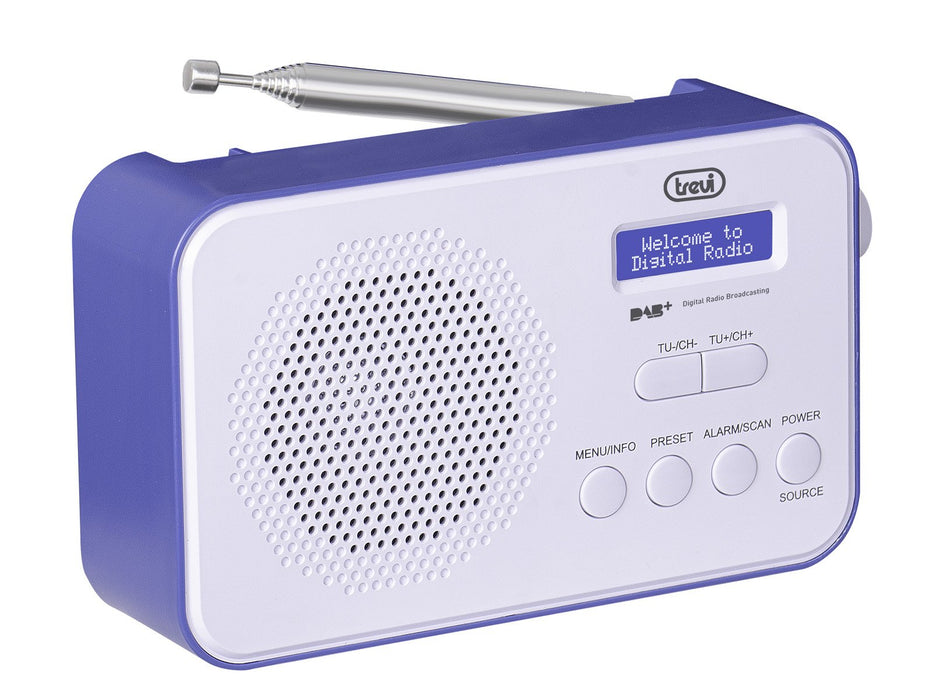 EAN 8011000025421 - Trevi DAB 7F92 R Portátil Digital Azul, Blanco imagen 3