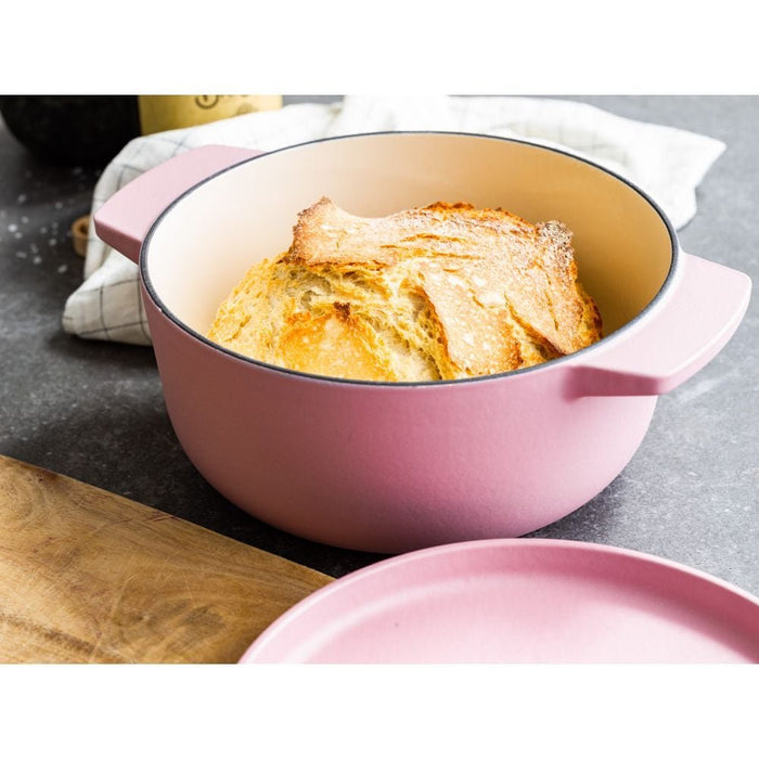 Kitchenaid Bräter Mit Deckel Gusseisen 22cm, Rosa