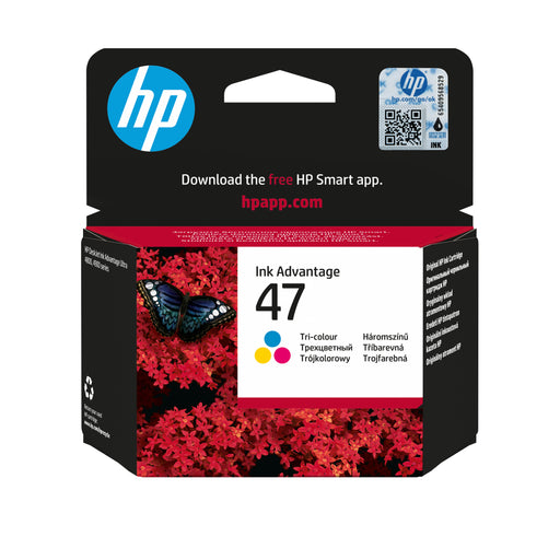 EAN 0196068029975 - HP 47 Tri-color Original Ink Advantage Cartridge cartucho de tinta 1 pieza(s) Rendimiento estándar Cian,  imagen 1