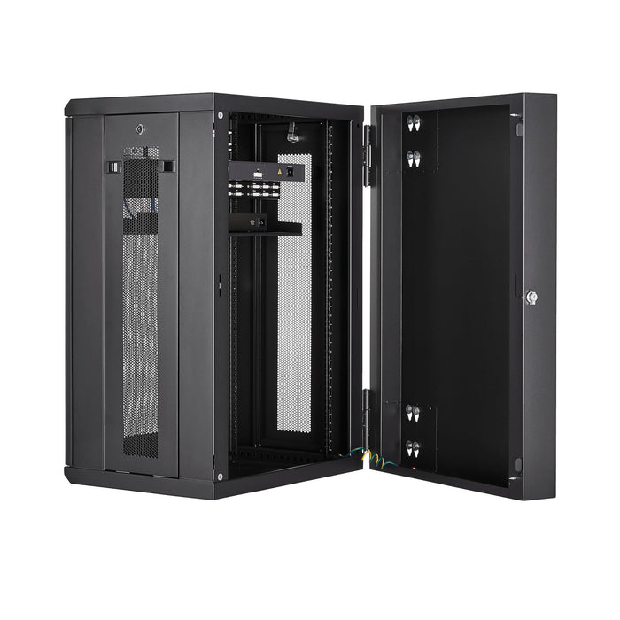 EAN 65030870061 - StarTech.com RK1820WALHM armario rack Bastidor de pared Negro imagen 5