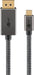 EAN 4040849757075 - Goobay 75707 adaptador de cable de vídeo 1 m USB Tipo C DisplayPort Negro, Plata imagen 1