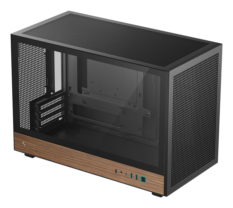 Caja Pc Deepcool Ch260 Wood (Negro/Holz, Tempered Glass) R-Ch260-Bknwm0-G-1