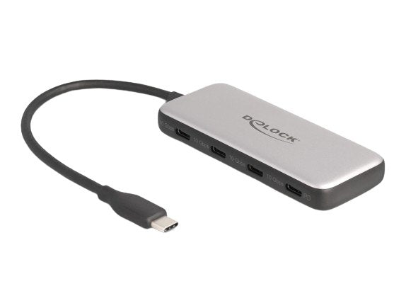 EAN 4043619642618 - DeLOCK 64261 hub de interfaz USB 3.2 Gen 1 (3.1 Gen 1) Type-C 10000 Mbit/s Negro, Gris imagen 1