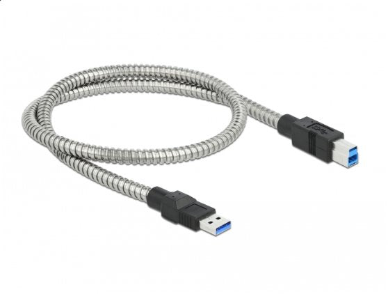 Delock Cable Usb 3.2 Gen 1 Tipo A --> Tipo B Impresora M/M Con Cubierta Metálica De 0,5 M