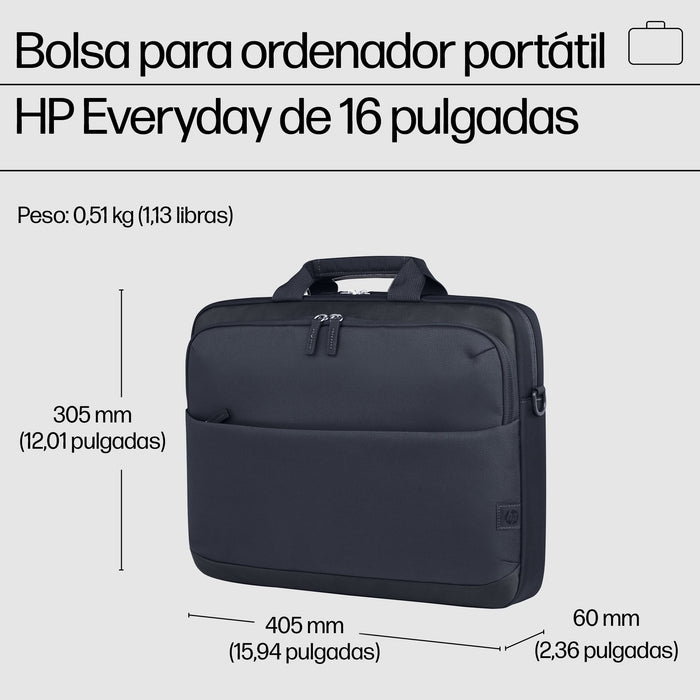 EAN 0198122602094 - HP Everyday 16 Odyssey Gray Laptop Bag 40,6 cm (16") Bandolera Gris imagen 4