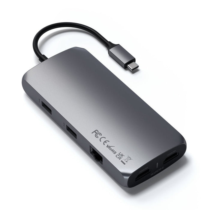 EAN 0810086360130 - Satechi ST-UCMXAM base para portátil y replicador de puertos USB 3.2 Gen 1 (3.1 Gen 1) Type-C Gris imagen 2