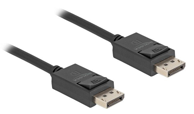 Delock 80491 Cable Displayport Coaxial 16k 60 Hz 80 Gbps 1 M