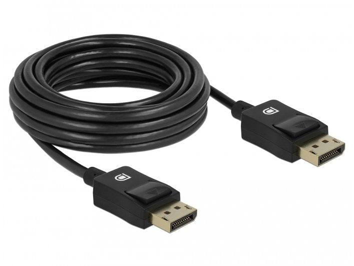 Delock Cable Displayport Coaxial 8k 60 Hz 1 M