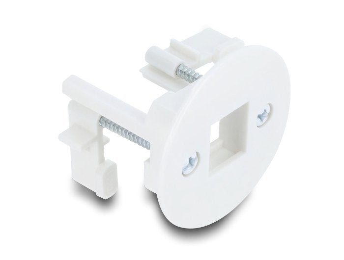 Delock Keystone Portamódulos Zur Pared-/Montaje En Mesa Blanco