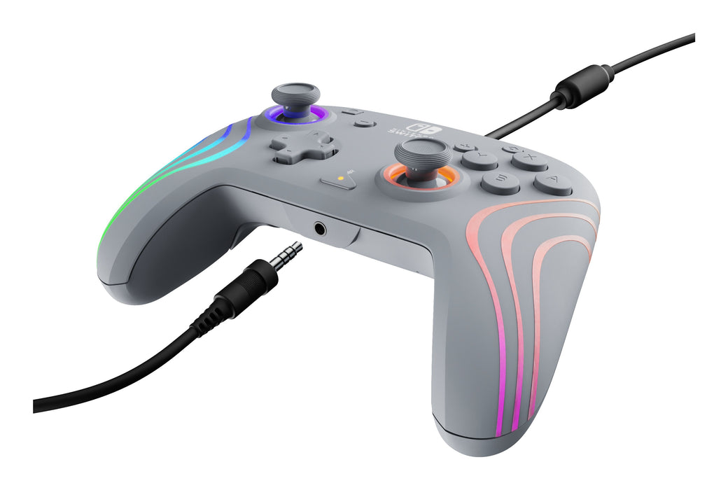 Pdp Afterglow Wave Wired, Gamepad Gris, Para Nintendo Switch 500-237-Ge