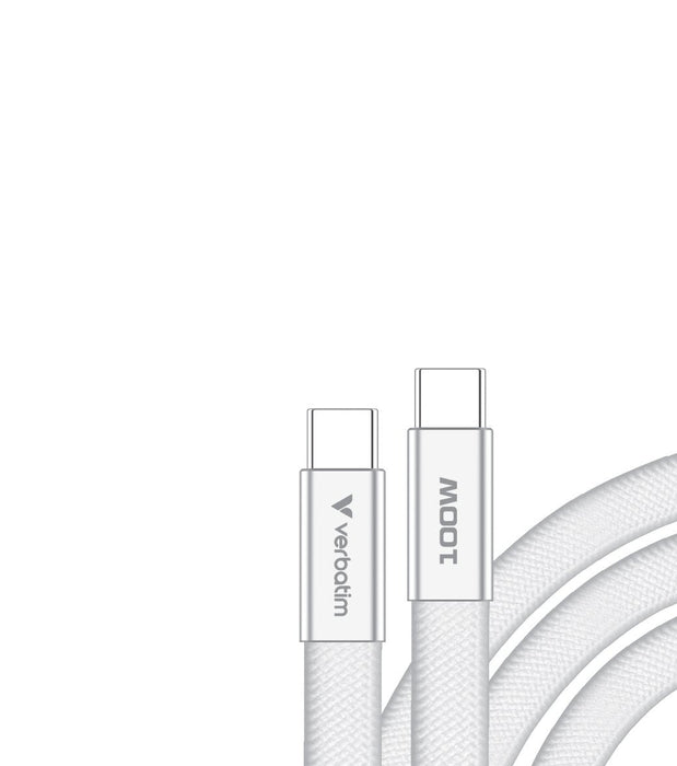 Verbatim Sync & Charge Usb-C To Usb-C 100w 120cm Blanco