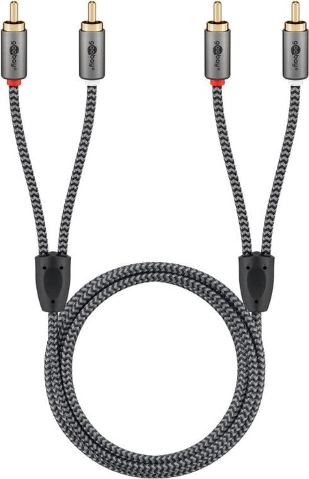 EAN 4040849652936 - Goobay 65293 cable de audio 2 m 2 x RCA Gris imagen 5