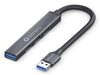 EAN 4251364735466 - sonero S-UH100-005 hub de interfaz USB 3.2 Gen 1 (3.1 Gen 1) Type-A 5000 Mbit/s Negro, Gris imagen 1