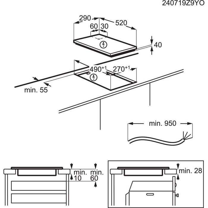 EAN 7332543982851 - Electrolux LHR3233CK Negro Integrado 29 cm Cerámico 2 zona(s) imagen 9