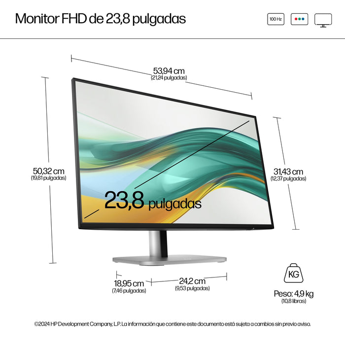 EAN 5715328014718 - HP Series 5 Pro 23.8 inch FHD No Stand Monitor - 524pf pantalla para PC 60,5 cm (23.8") 1920 x 1080 Pixel imagen 4