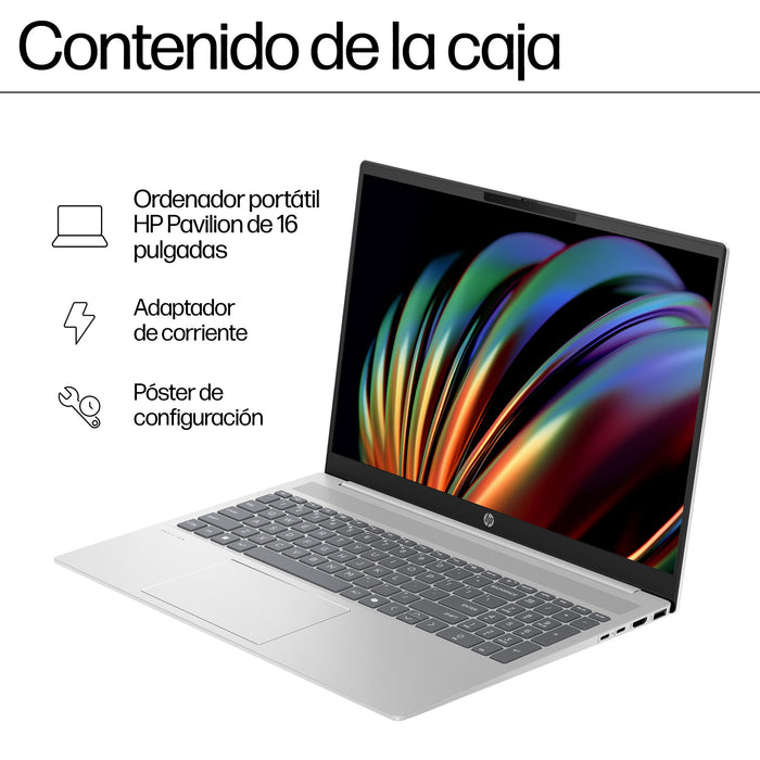 EAN 0198701309185 - HP Pavilion 16-af0024ns Intel Core Ultra 5 125U Portátil 40,6 cm (16") 2K 16 GB LPDDR5x-SDRAM 512 GB SSD  imagen 5