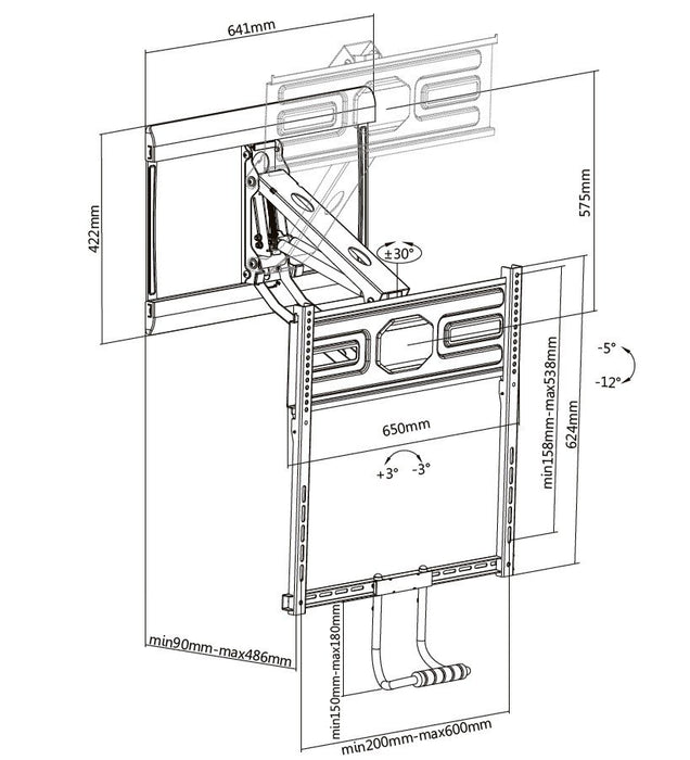 EAN 4015867222959 - Equip 650326 soporte para TV 177,8 cm (70") Negro imagen 10