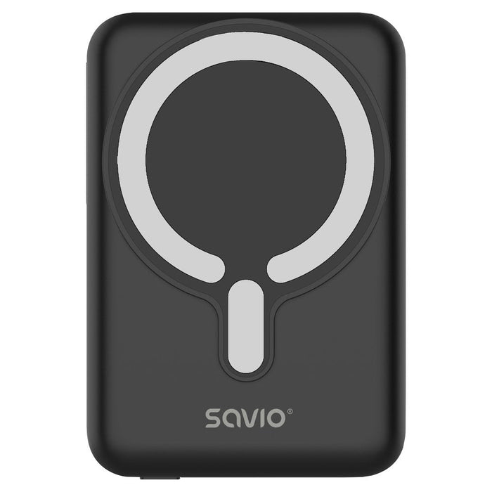 Savio Powerbank Ba-12 10000 Mah, Negro, Magnético