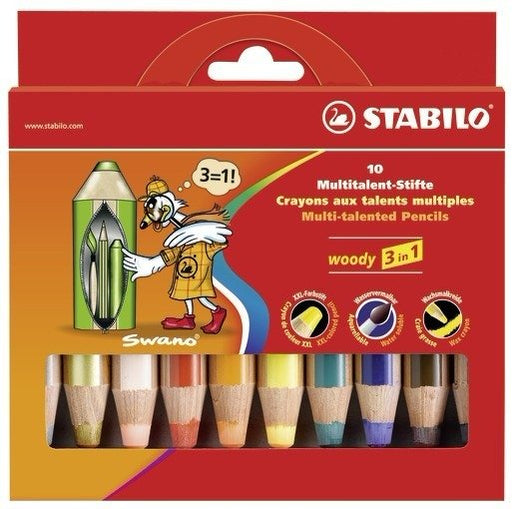 EAN 4006381346917 - STABILO woody 3 in 1 Multi 10 pieza(s) imagen 1