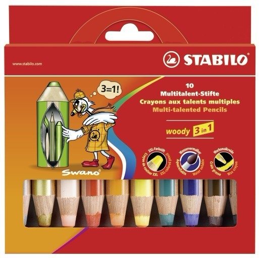 EAN 4006381346917 - STABILO woody 3 in 1 Multi 10 pieza(s) imagen 1