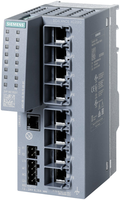 Siemens 6gk52080ga002tc2 6gk5208-0ga00-2tc2 Red Switch