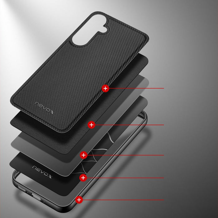 EAN 4250686413410 - nevox StyleShell NYLO funda para teléfono móvil 16,8 cm (6.6") Negro imagen 4