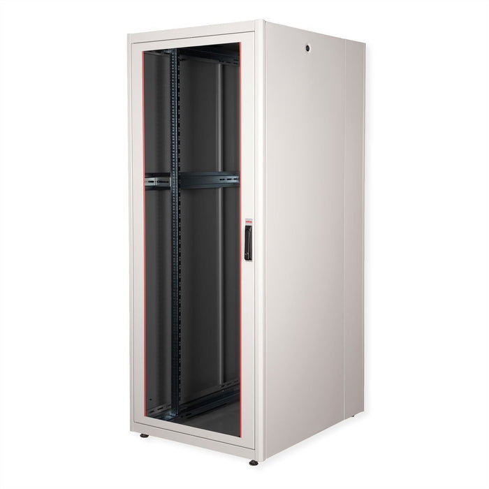 Roline 19-Zoll Netzwerkschrank Basic 42 He, 800x1000 Bxt Glastr Grau