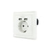 EAN 8433281009707 - Nanocable 10.35.0010 toma de corriente CEE 7/3 + USB Blanco imagen 1