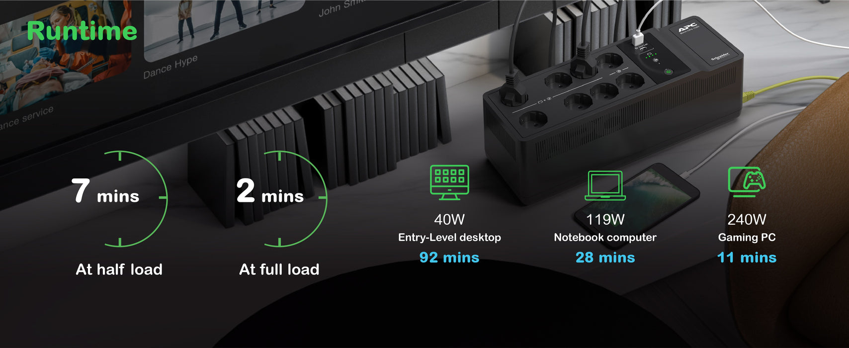 EAN 0731304738275 - APC BE1050G2-GR sistema de alimentación ininterrumpida (UPS) En espera (Fuera de línea) o Standby (Offlin imagen 8