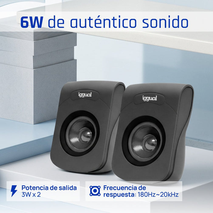 EAN 8435364316993 - iggual IGG316993 altavoz Negro Alámbrico 3 W imagen 3