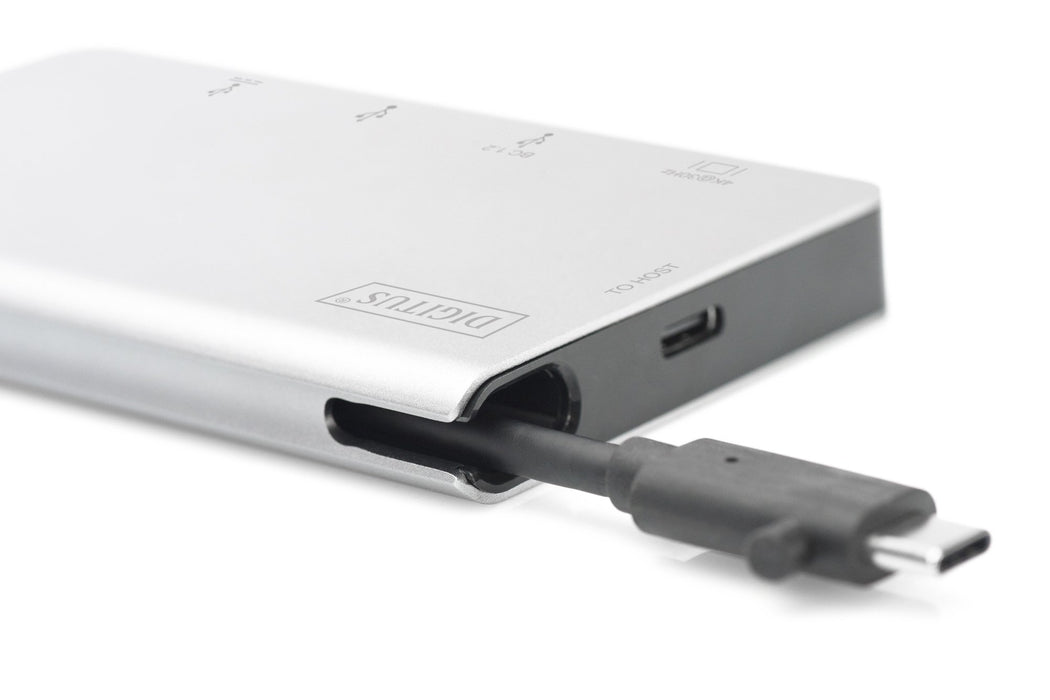 EAN 4016032450481 - Digitus DA-70867 base para portátil y replicador de puertos USB 3.2 Gen 1 (3.1 Gen 1) Type-C Plata imagen 10