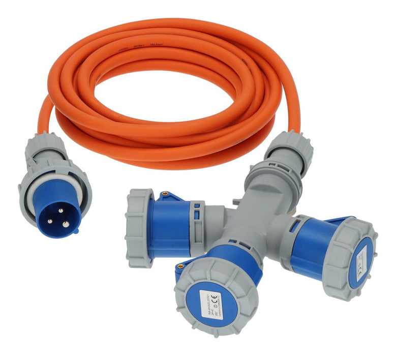 Brennenstuhl Extensión.-Cable Cee 3 Vías Distribuidor 16a 5m