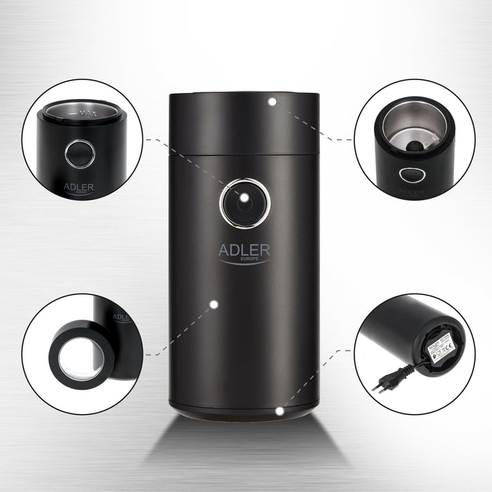 EAN 5903887800433 - Adler AD4446BS molinillo de café 150 W Negro imagen 9