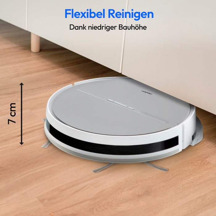 Medion Md18035 E35 Sw  (Blanco/Gris, Saugroboter Mit Wischfunktion) 50076258