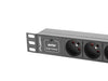 EAN 5901969416800 - Lanberg PDU-03E-0200-BK unidad de distribución de energía (PDU) 3 salidas AC 1U Negro imagen 3