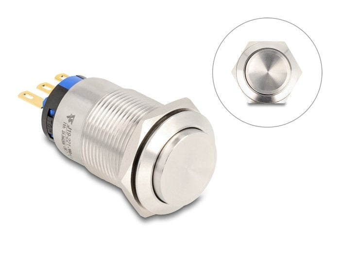 Drucktaster Zum Einbau 19 Mm 3 X Lötanschluss