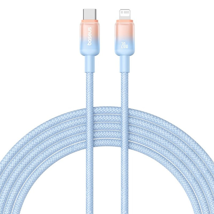 Discolor Series Fast Charging Cable Usb-C To Ip 20w 1m Galaxy Blue