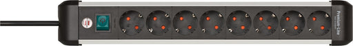 EAN 4007123677405 - Brennenstuhl 1391030800 base múltiple 3 m 8 salidas AC Interior Negro, Plata imagen 2