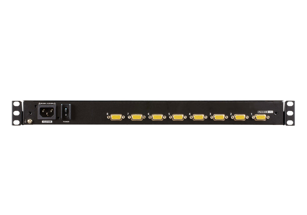 EAN 4710469344152 - ATEN CL3108NX consola de rack 47 cm (18.5") Negro 1U imagen 2
