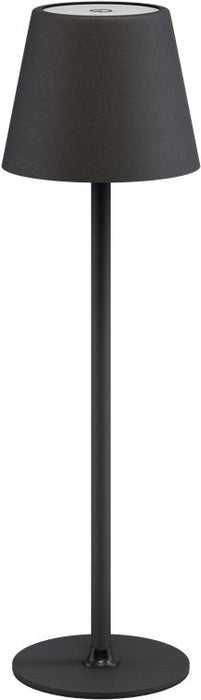 Lámpara De Mesa Led Inalámbrica, Tamaño M, 37 Cm, Negra 
Con Control Táctil, 170 Lm, Luz Blanca Cálida (3000 K) Regulable